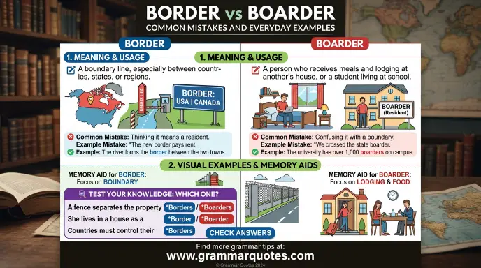 border vs boarder
