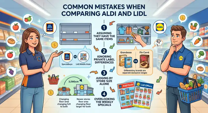 Common Mistakes When Comparing Lidl and Aldi