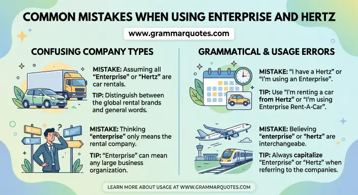 Common Mistakes When Using Enterprise and Hertz