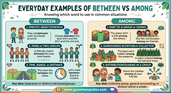 Common Mistakes with Among and Between