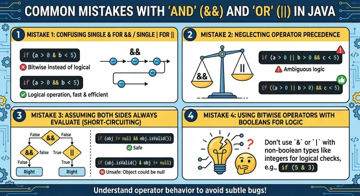Common Mistakes With AND and OR in Java