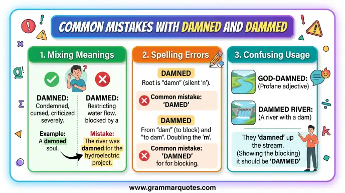 Common Mistakes with Damned and Dammed