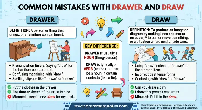 Common Mistakes with Drawer and Draw