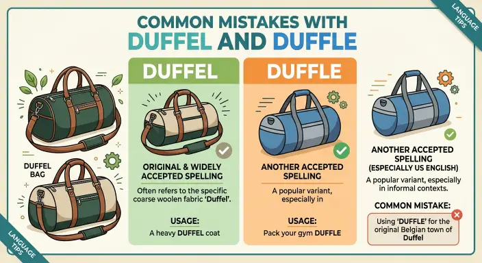 Common Mistakes With Duffel and Duffle
