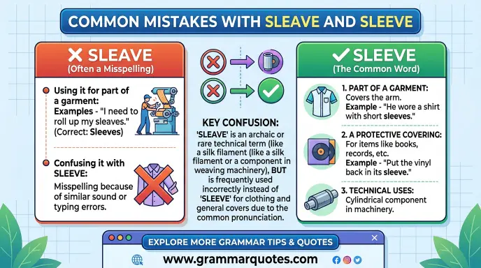 Common Mistakes with Sleave and Sleeve