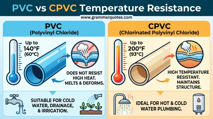 CPVC vs PVC Temperature Resistance