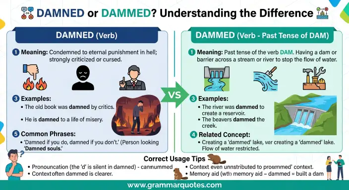 damned or dammed