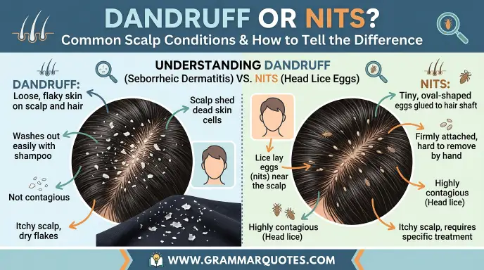 dandruff or nits