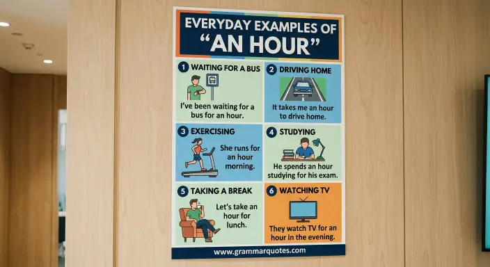 Everyday Examples of “An Hour”