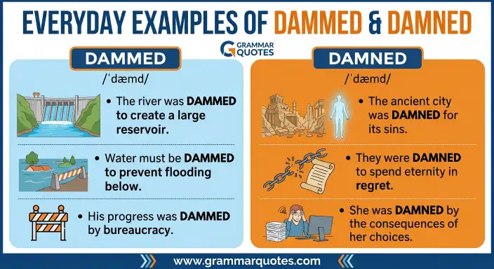 Everyday Examples of Dammed and Damned