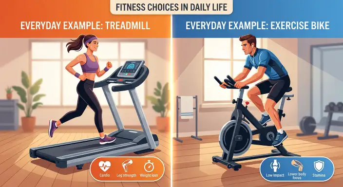 Everyday Examples: Treadmill or Bike?
