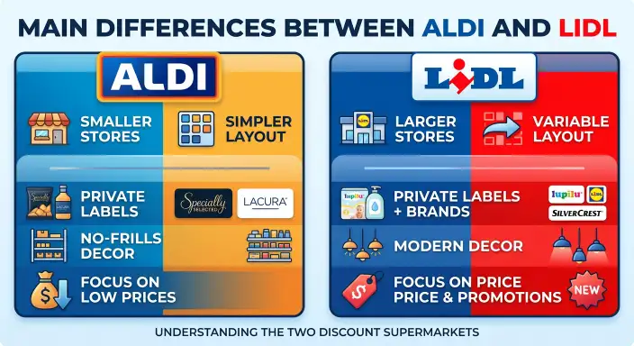 Main Differences Between Aldi and Lidl