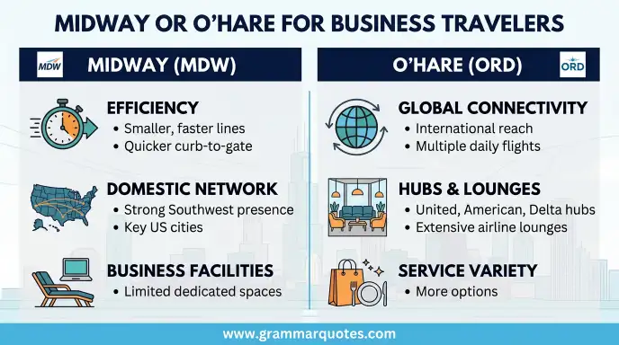 Midway or O'Hare for Business Travelers