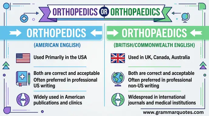 Orthopedics or Orthopaedics