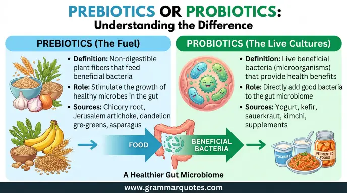 prebiotics or probiotics