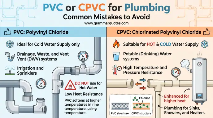 PVC or CPVC for Plumbing