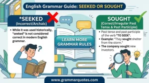 seeked or sought