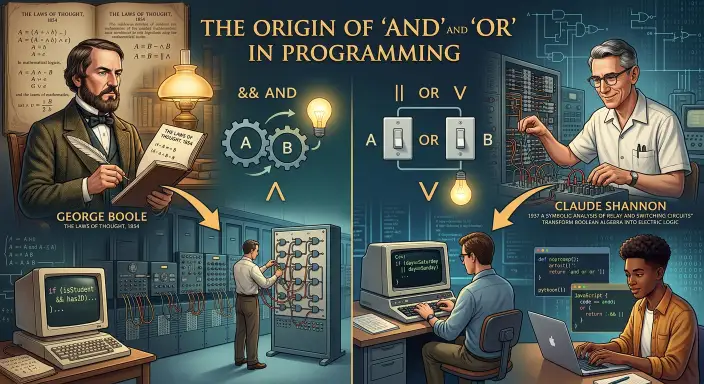 The Origin of AND and OR in Programming